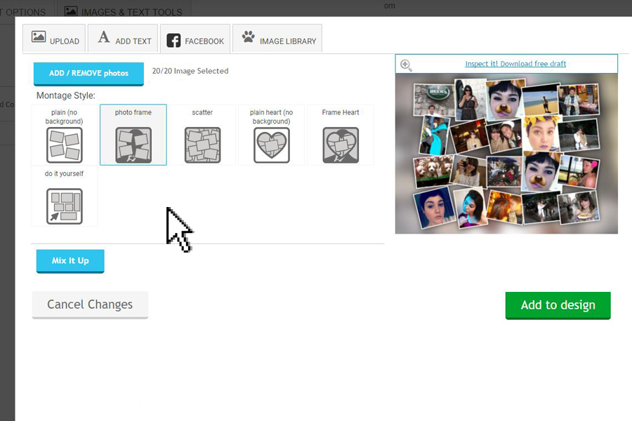photo blanket with facebook photos