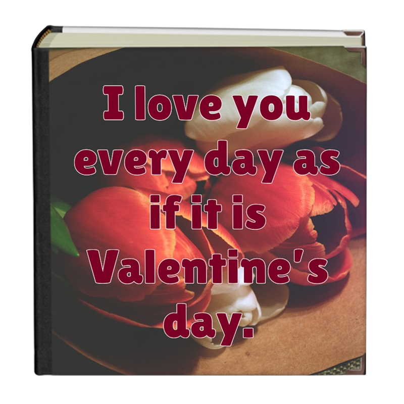 personalised photo album for valentine's day