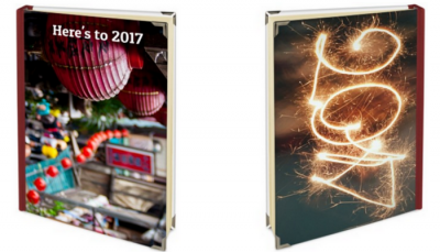 personalised diary front and back