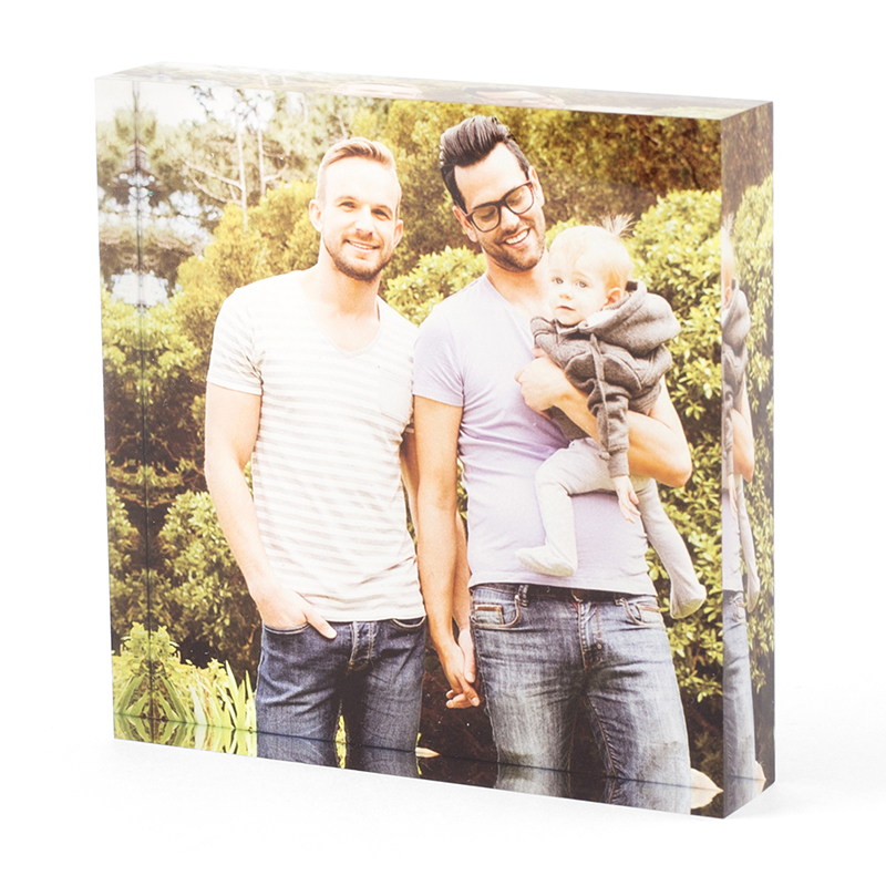 personalised photo acrylic block