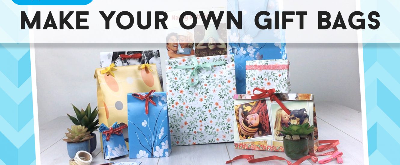 how to make a gift bag from wrapping paper