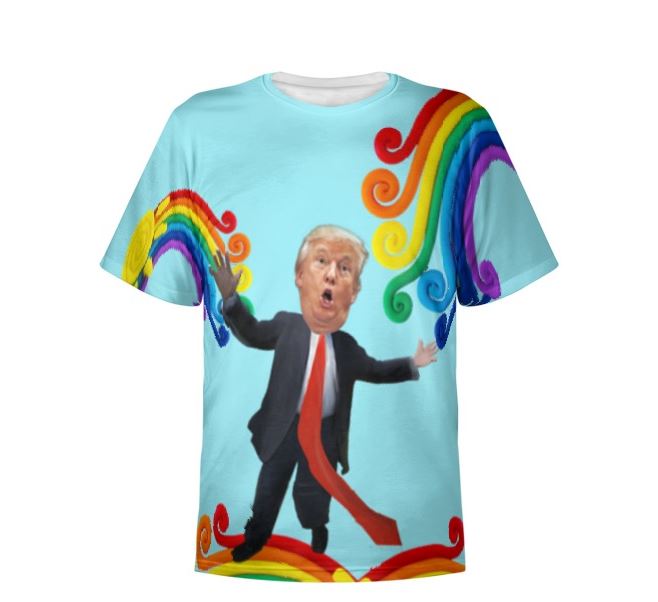 Donald Trump rainbow tshirt