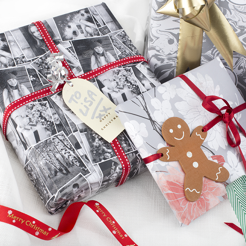 personalised christmas wrapping paper