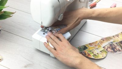 how to make fabric roses step 10