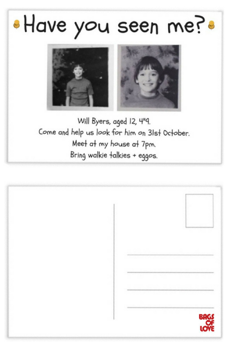 Invitation soirée d'Halloween Will Byers