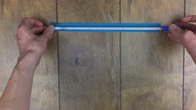 first part of how to make a pencil case is measure your zip