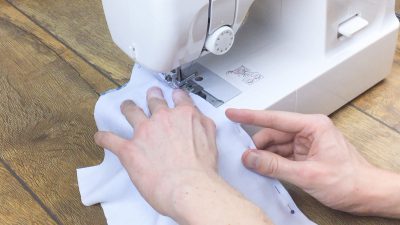 move zipper back to the top once you've passed it and continue sewing