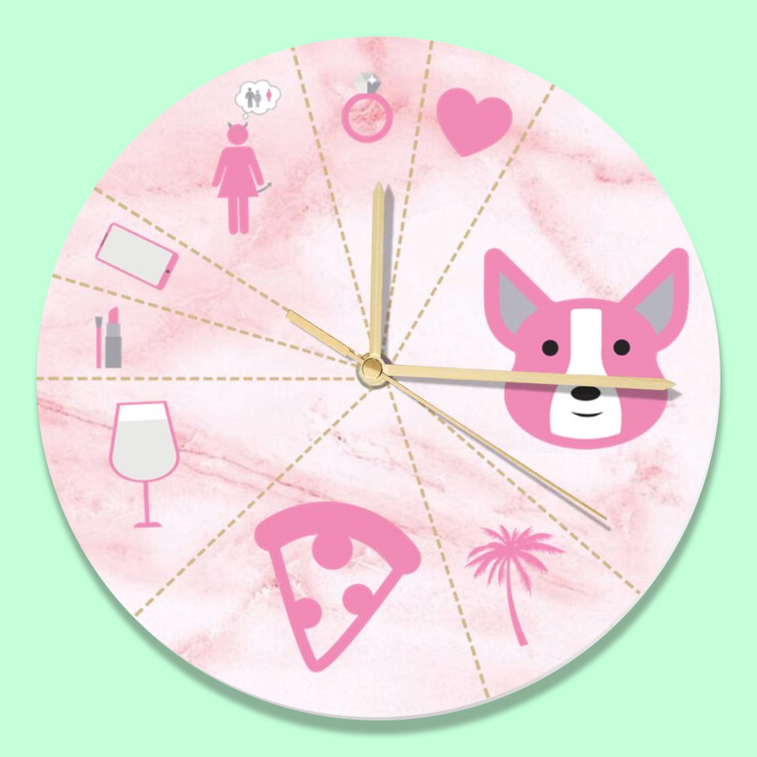 funny clock design girlfriend