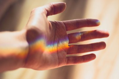 rainbow hand