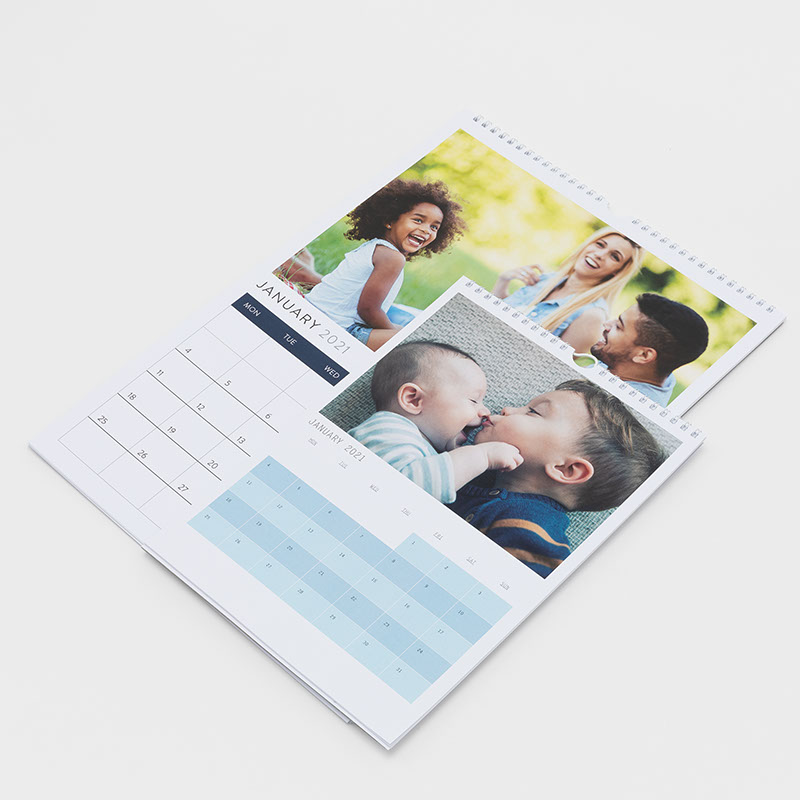 Photo calendars in two sizes