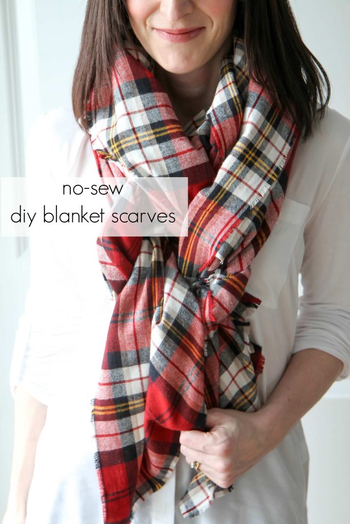 diy no-sew baby blanket