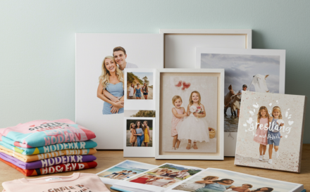 Collection of Bags of Love custom products on a table