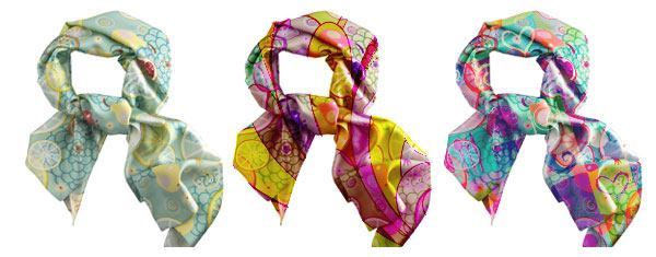 real silk scarves