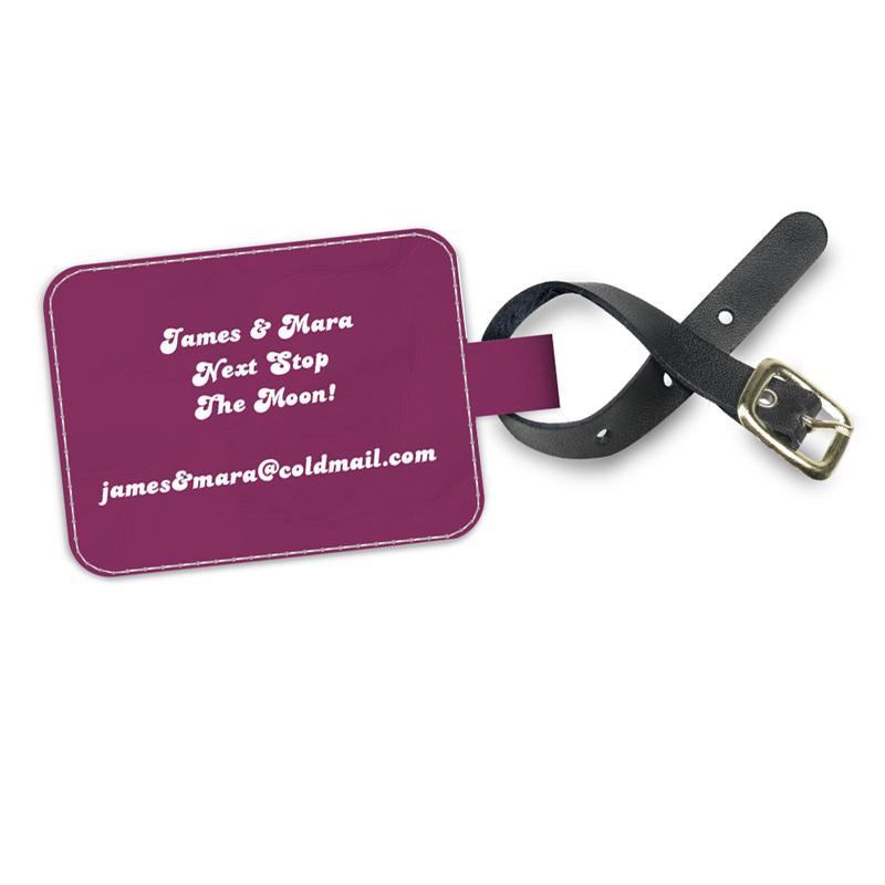 Personalised Luggage Tags. Printed Leather Luggage Tags By Bags Of Love