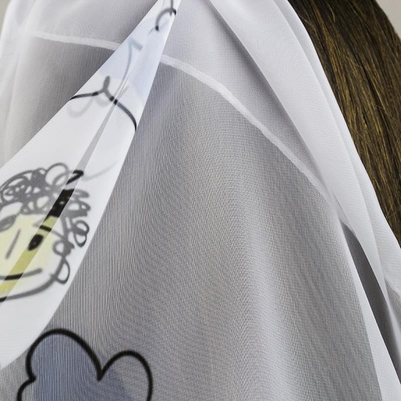 Custom Printed Wedding Veil Material